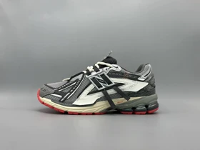 کتانی نیوبالانس 1906 ای طوسی کرم قرمز/New Balance