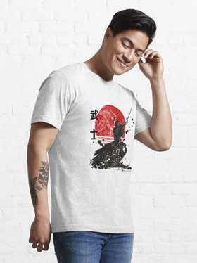 تیشرت با طرح Samurai The Ghost Classic T-Shirt Design گوست اف سوشیما