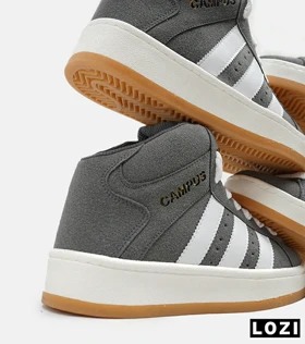 کفش کتانی نیم ساق مردانه و زنانه خاکستری ADIDAS Campus