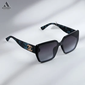 عینک شنل کد 89 Chanel (مشکی آبی)