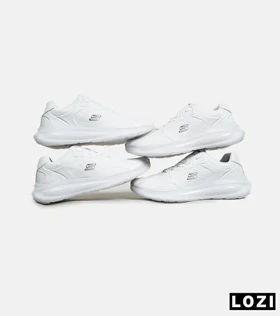 کفش کتانی طبی زنانه و مردانه سفید SKECHERS