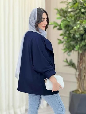 مانتو دو جیب آستین پیله کاملیا