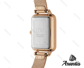 ساعت دنیل ولینگتون زنانه مستطیلی رزگلد w-9683
