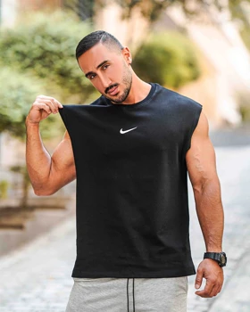 رکابی ورزشی وست NIKE مشکی SWOOSH