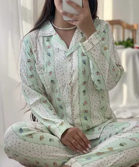 لباس خواب مرزعه توت فرنگی🧺🍓🐇