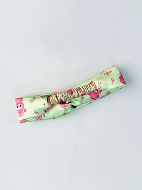 هدبند فانتزی ساتن طرح لبوبو