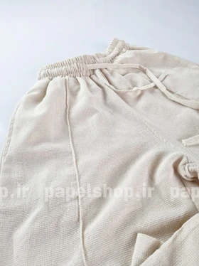 شلوار بگ حصیری رگه دوزی