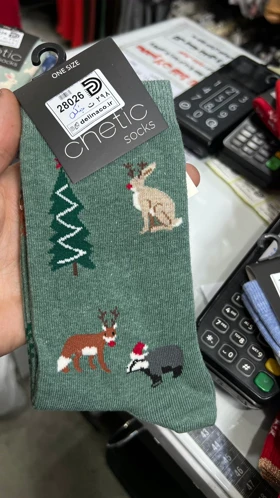 جوراب چتیک ساق‌دار زنانه طرح دار chetic