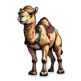 استیکر پارچه و لباس پاد آفرین مدل شتر کد 3033