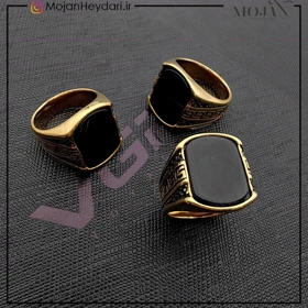 انگشتر استیل رنگ ثابت مردانه کد on1004
