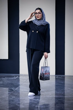 مانتو شلوار بغل چاک رایون