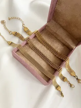 دستبند حصیری طرح طلا