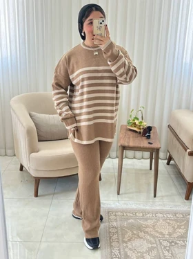 ست بافت زنانه و دخترانه اسپرت کد 493