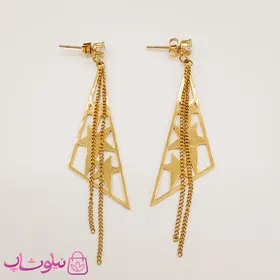 گوشواره زنانه استیل طرح مثلث