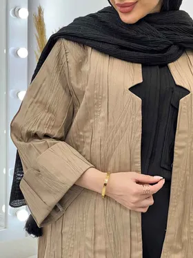 مانتو یقه چاک آستین پاکتی