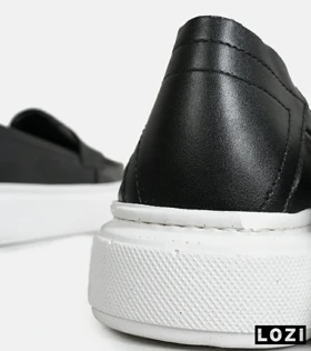 کفش مردانه مشکی سفید Bottega Veneta