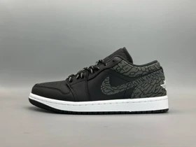 کتانی نایکی جردن1 لو الفنت مشکی زیره سفید/Nike AJ1 low
