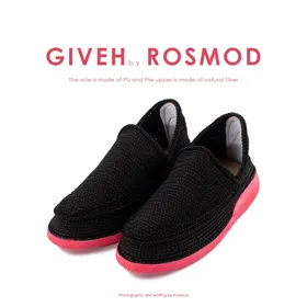 گیوه مشکی/قرمز - Giveh Blk/Red