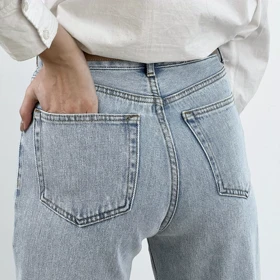 شلوارجین نیم بگ 1008171