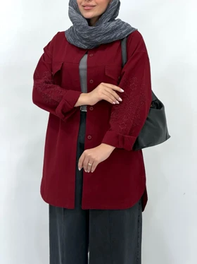 مانتو لینن گلدوزی نیکول 2