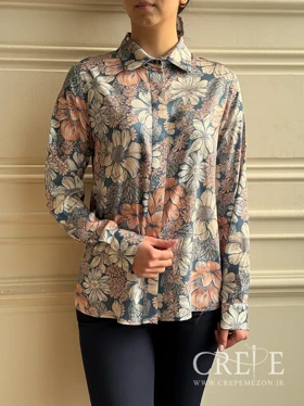 شومیز یقه مردانه طرحدار