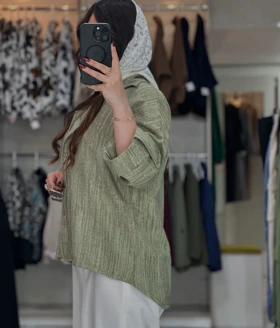 شومیز مانتویی ابروبادی