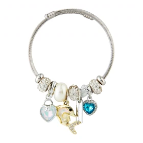 پاندورا زنانه طرح دلفین و قلب