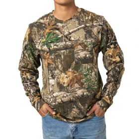 تیشرت آستین بلند طرح جنگل برند REALTREE