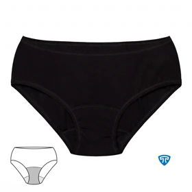 شورت نیم‌پد تاپیک بسته 6 عددی مشکی لاله-روزانه