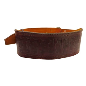 کمربند چرم طبیعی بالشتک دار باریک 10 سانتی