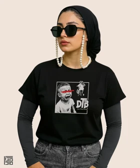 کراپ زنانه طرح میم دهه شصتی DBT