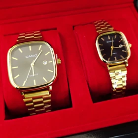 ساعت مچی ست مردانه و زنانه کاسیو اولدمانی Casio A963 تاریخ دار با موتور کوارتز