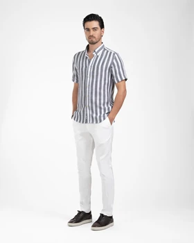 پیراهن مردانه راه راه کد 1885