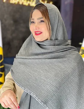 شال پلیسه وارداتی ماهک کد : L197B