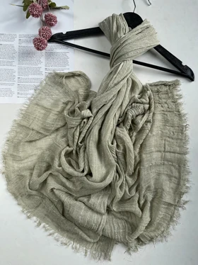 شال کنفی لمه چهارخونه وارداتی 4443