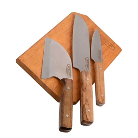 ست 4 تکه چاقو و ساطور صربستانی LIFECAMP