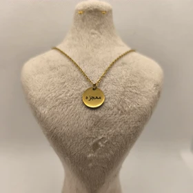 پلاک استیل با حکاکی کلمه (معجزه) رنگ ثابت کد mi2024