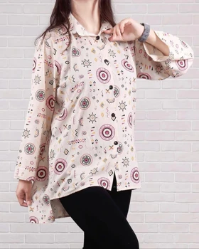 مانتو لینن رویا 6889 (سرخ آبی)