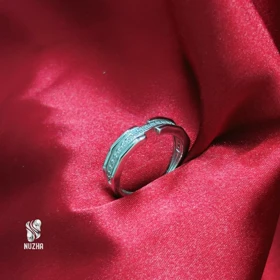 حلقه نقره مردانه کدhm1058