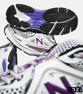 کفش کتانی بزرگ پا طوسی بنفش NEW BALANCE 1064 V.2