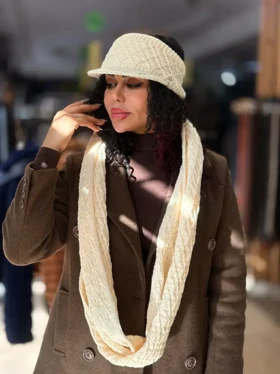 ست شال و هدبندنقابدار