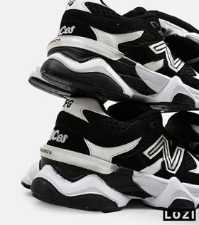 کفش کتانی مردانه و زنانه مشکی سفید NEW BALANCE 9060