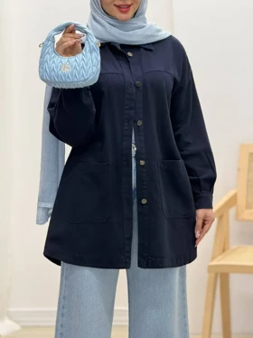 3379-مانتو کتان مرداس