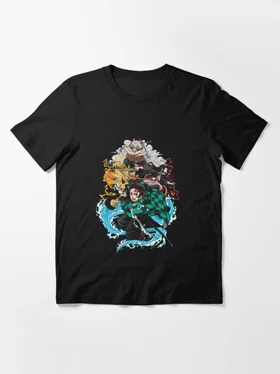 تیشرت Demon slayer طرح demon slayer kids Essential