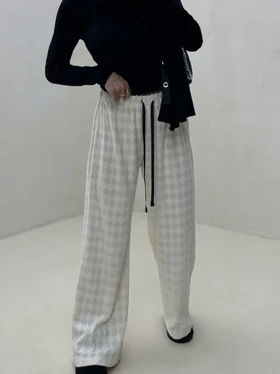 شلوار بگ طرحدار