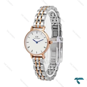 ساعت DW زنانه دورنگ رزگلد ایندکس یونانی مینی DW-5992-24-L
