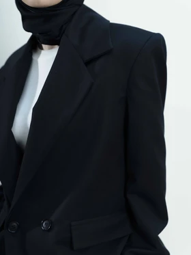 کت مدل بلیزر مشکی برند موهر mouher