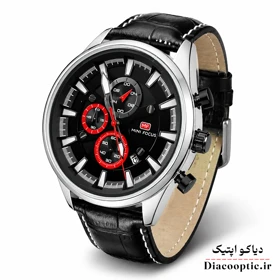 ساعت مچی مردانه اورجینال موتور ژاپنی برند مینی فوکوس سه موتور مدل Mf0083G.01 بند چرم