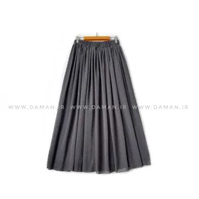 دامن حریر طوسی تیره قد 90 کد (22)