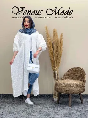 مانتو بلند سینه چین